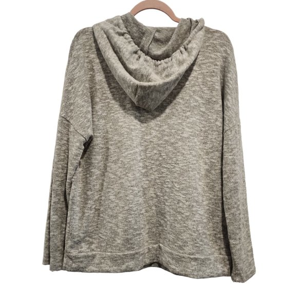 Grey lightweight soft hoodie - Picture 2 of 2